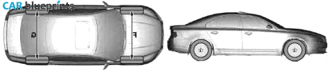 2008 Volvo S80 Sedan blueprint