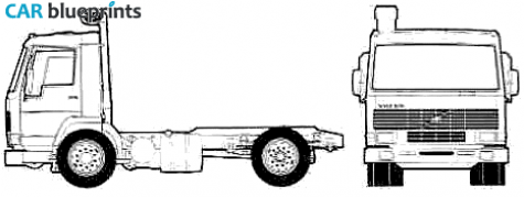 1988 Volvo TFL7A 15-32t Truck blueprint