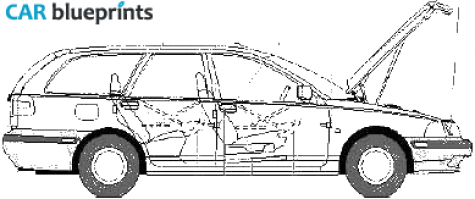 2001 Volvo V40 Wagon blueprint