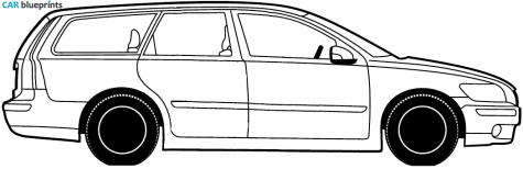 2007 Volvo V50 Wagon blueprint