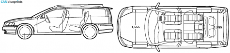 2006 Volvo V70 Wagon blueprint