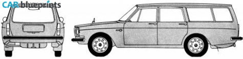 1968 Volvo 145 Wagon blueprint