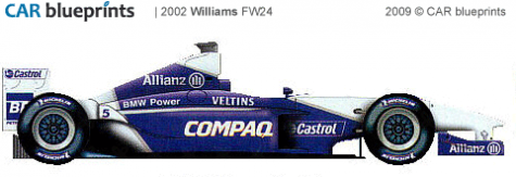 2002 Williams FW24 F1 OW blueprint