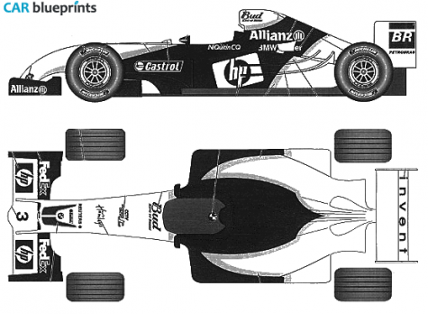 2004 Williams FW26 OW blueprint