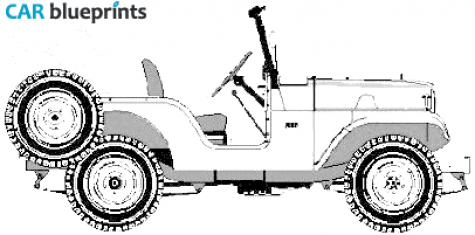 1954 Willys Jeep CJ-5 Universal Cabriolet blueprint