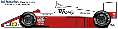 1987 Zakspeed 871 OW blueprint