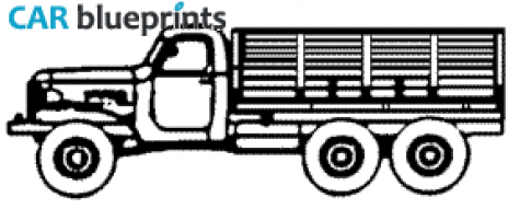 1958 ZIL 157 Truck blueprint