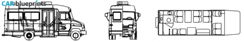 2006 ZIL 3250VO-12 Higher Comfort Bus blueprint