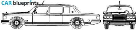 2005 ZIL 41047 Limousine blueprint