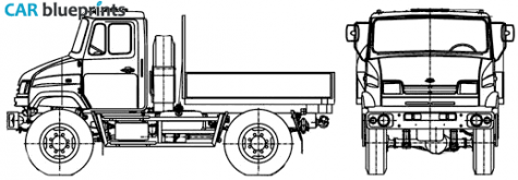 2006 ZIL 43272N Side Boards Truck blueprint