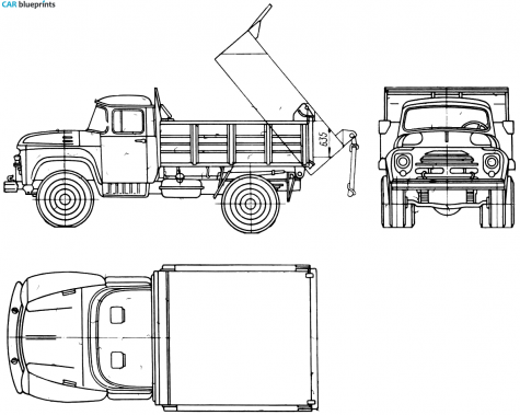 ZIL 4502 Truck blueprint