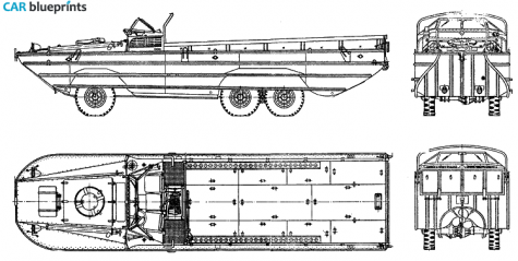 1952 ZIL 485 Truck blueprint