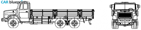 2006 ZIL 6309N0 Side Boards Truck blueprint