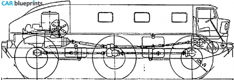 ZIL E-167 Truck blueprint